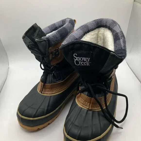 NWOT Snowy Creek DuPont ThermoLite Thin Insulation Duck Winter Boot Kids Size 12 - Picture 5 of 5